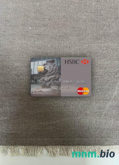 Mauritius HSBC bank wygląd zdjęcia mastercard skan PSD + zdjęcie
